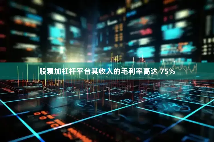 股票加杠杆平台其收入的毛利率高达 75%